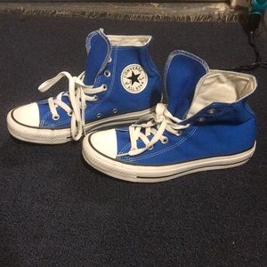 High Top Blue Converse women’s size 7 high tops